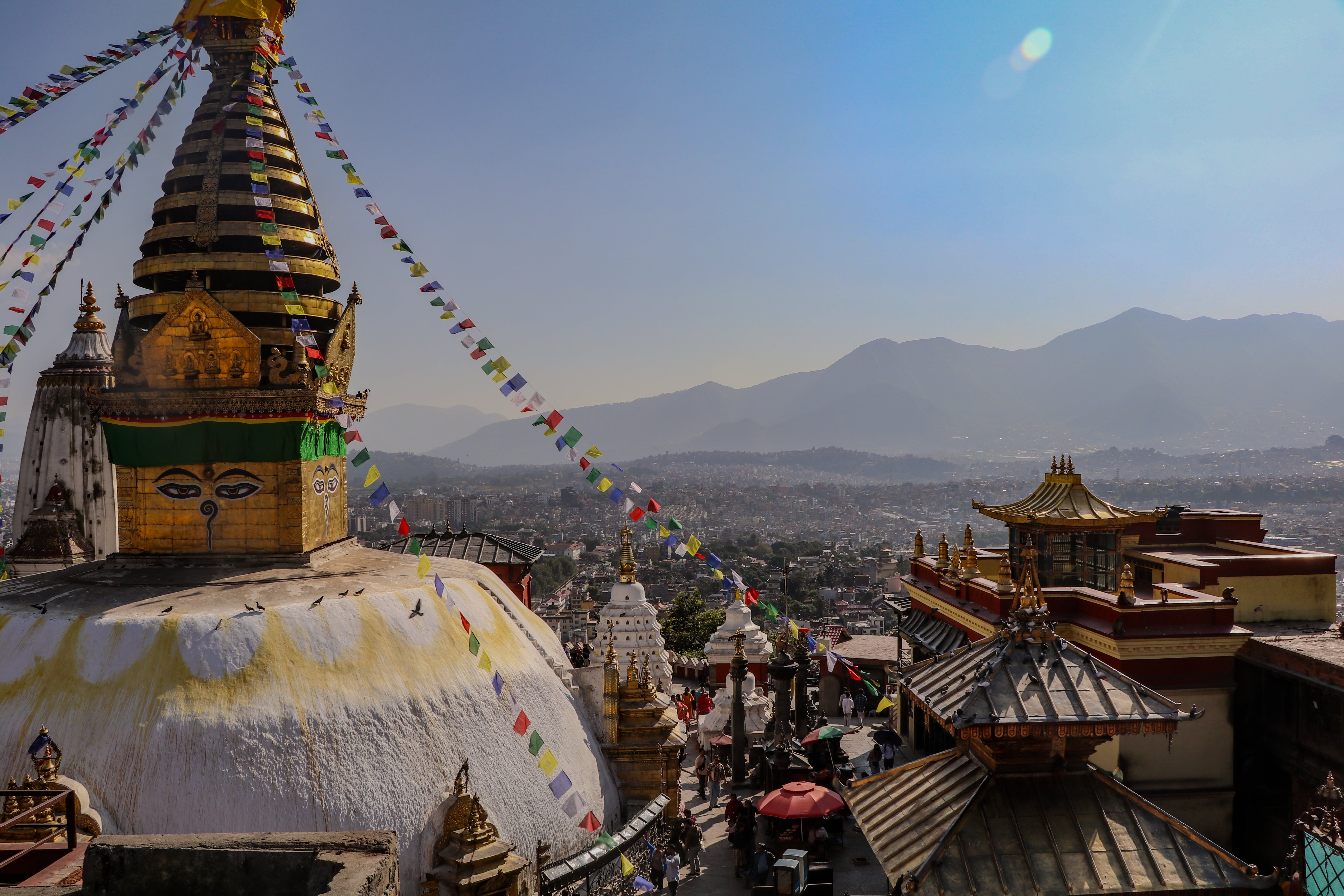 Swayambhu temple main view